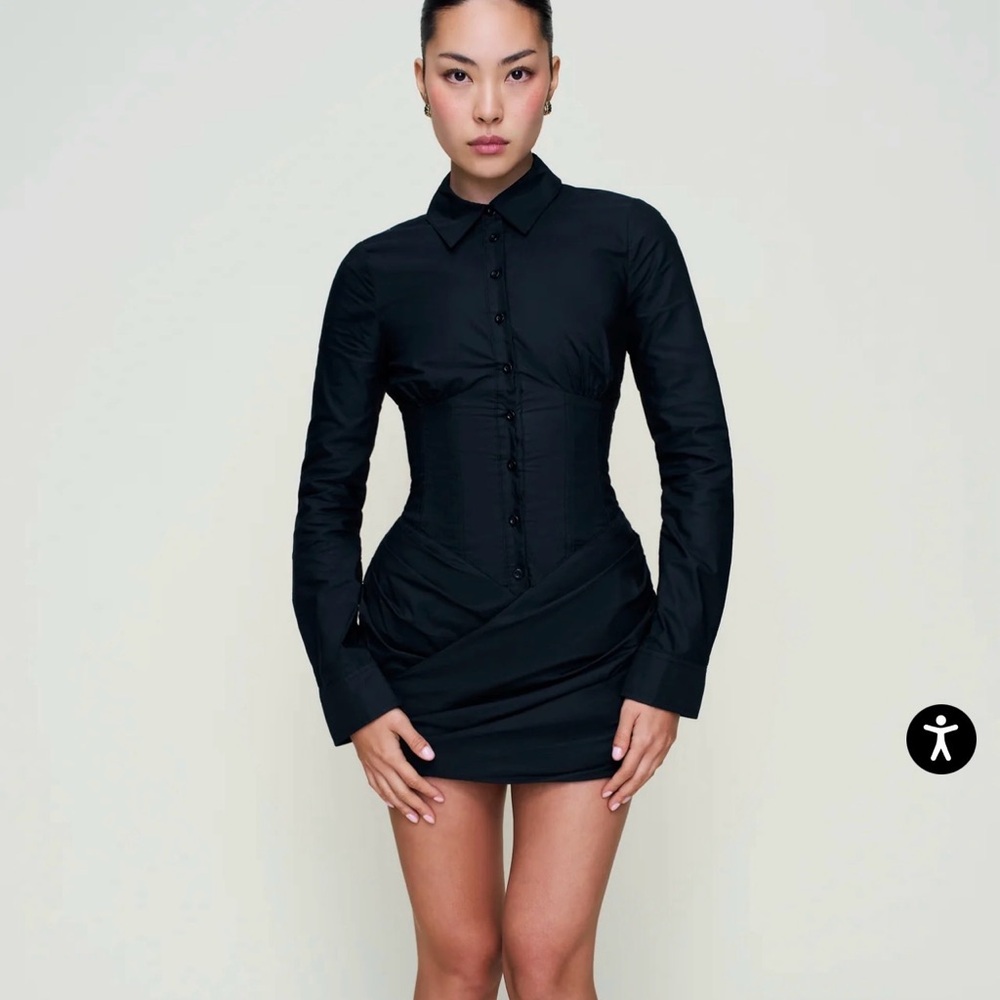 Danielle Guizio Black Long Sleeve Dress